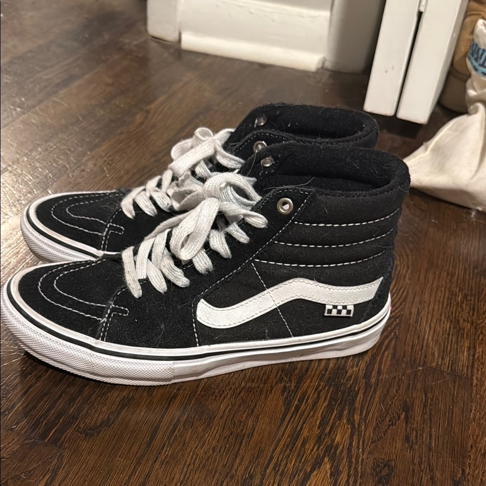 Vans High-Top Sneakers - Black and White